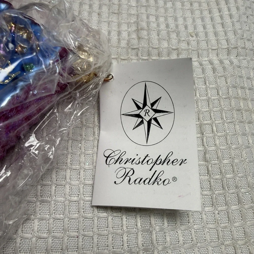 Christopher Radko 2000 New Years Time of Your Life Postcard Ornament Christmas
